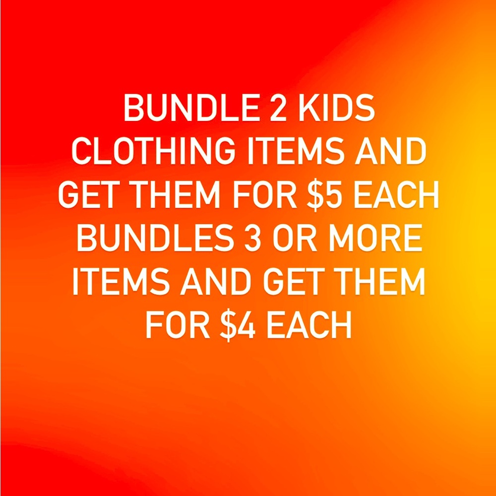 Bundle kids items for discounts